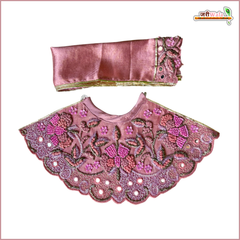 Blended Dabka Thread Sitara Mirror Heavy Work Light Voilet Lehnga Patka