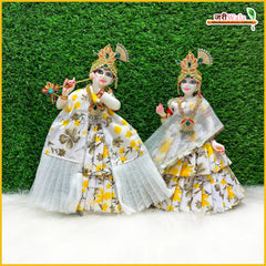 Cotton Frill Floral Print Jugal Jodi Poshak