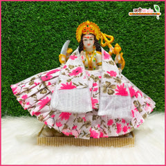 Cotton Frill Floral Print Lehnga Patka