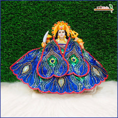 Blended Cutdana Work Dark Blue Lehnga Patka