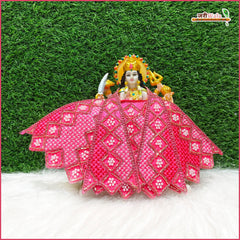 Cotton Thread Moti Cutdana Work Gajri Lehnga Patka