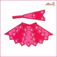 Cotton Thread Moti Cutdana Work Gajri Lehnga Patka