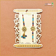 Fancy Handcrafted Rakhi Lumba Set