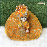 Shaneel Cutdana Sitara Moti Work Yellow Laddu Gopal Poshak