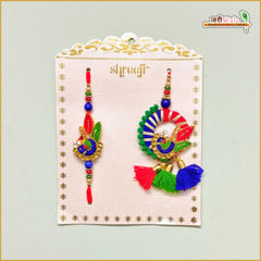 Fancy Handcrafted Rakhi Lumba Set