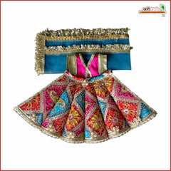 Blended Cone Thread Sitara Work Multicolor Lehnga Chunri