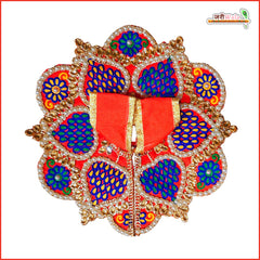 Blended Thread Moti Work Red Laddu Gopal Poshak