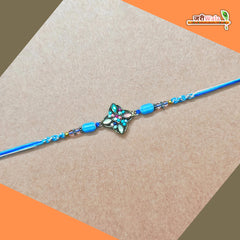 Fancy Handcrafted Antique Multicolor Rakhi