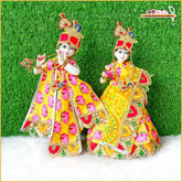 Blended Frill Thread Lace Sitara Work Multicolor Jugal Jodi Poshak