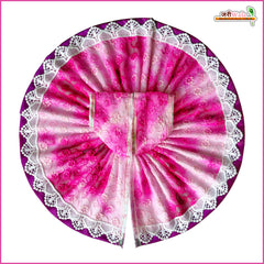 Blended Thread Lace Work Violet Laddu Gopal Poshak