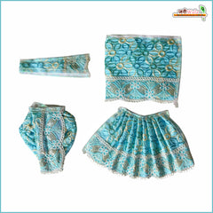 Blended Thread Sitara Lace Work Light Blue Jugal Jodi Poshak