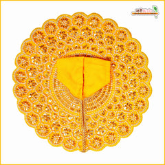 Blended Moti Cutdana Work Yellow Laddu Gopal Poshak