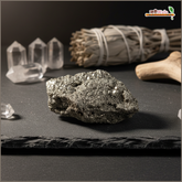 Natural Raw Pyrite Stone (Fool’s Gold) – Unpolished Healing Crystal | 44.40 mm