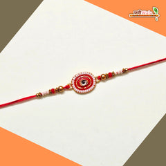 Fancy Handcrafted Moti Work Rakhi