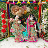 Blended Frill Jarkan Stone Booti Work Multicolor Jugal Jodi Poshak