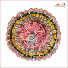 Blended Thread Lace Cutdana Work Multicolor Laddu Gopal Poshak With Pagdi & Patka