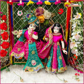 Blended Cone Thread Sitara Work Multicolor Jugal Jodi Poshak