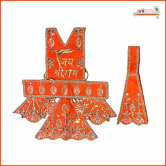 Cotton Thread Sitara Work Orange Hanuman Ji Poshak