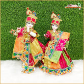 Blended Thread Lace Sitara Work Multicolor Jugal Jodi Poshak