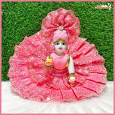 Blended Frill Thread Sitara Work Pyazi Poshak With Pagdi & Patka