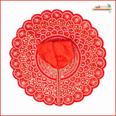Blended Moti Cutdana Work Red Laddu Gopal Poshak