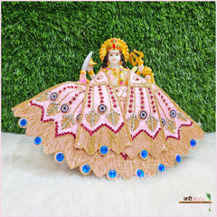 Blended Thread Stone Work Baby Pink Lehnga Patka