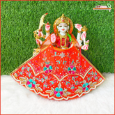 Blended Net Thread Moti Sitara Heavy Work Orange Lehnga Patka