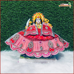 Bandhej Kundan Booti Work Multicolor Lehnga Patka