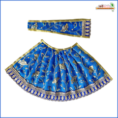 Blended Thread Sitara Work Blue Lehnga Patka