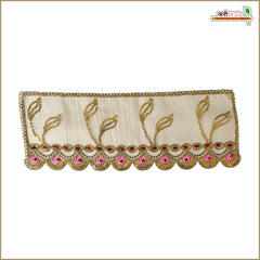 Thread Sitara Stone Work Golden Small Chunri