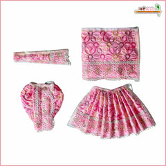 Blended Thread Sitara Lace Work Baby Pink Jugal Jodi Poshak