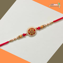 Fancy Handcrafted Metal Moti Rakhi