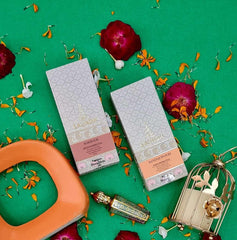 SAUNDH Premium Dhoop Sticks Combo Pack | 6 Fragrances (Bakhoor, Gulab, Meditation, Mogra, Sandalwood & Zafran) | Dhoop Sticks for Pooja, Meditation & Home Fragrance