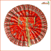 Blended Thread Sitara Work Orange Laddu Gopal Poshak