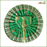 Blended Thread Sitara Work Green Laddu Gopal Poshak
