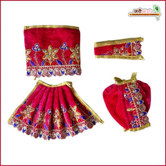Shaneel Thread Stone Work Magenta Jugal Jodi Poshak