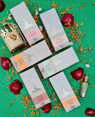 SAUNDH Premium Dhoop Sticks Combo Pack | 6 Fragrances (Bakhoor, Gulab, Meditation, Mogra, Sandalwood & Zafran) | Dhoop Sticks for Pooja, Meditation & Home Fragrance