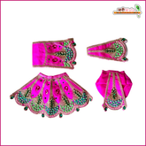 Coton Thread Kundan Stone Work Magenta Jugal Jodi Poshak