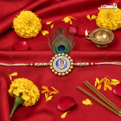Fancy Handcrafted Krishna Rakhi