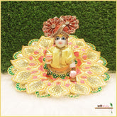 Blended Thread Cutdana Work Lemon Poshak