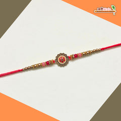 Fancy Handcrafted Metal Multicolor Rakhi