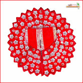 Blended Sitara Stone Work Red Laddu Gopal Poshak