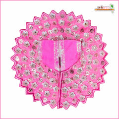 Blended Sitara Stone Work Baby Pink Laddu Gopal Poshak