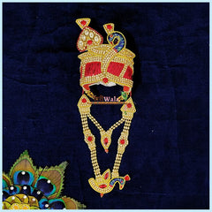 LG Red Mukut Mala Set