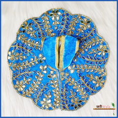 Shaneel Thread Kundan Work Shiny Blue Laddu Poshak