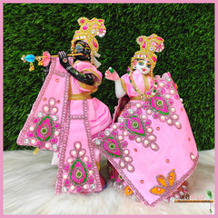 Blended Thread Moti Work Pink Poshak