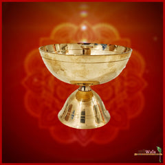 Traditional Brass Pooja Akhand Jot - ZARIIWALAA