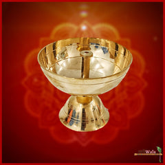 Traditional Brass Pooja Akhand Jot - ZARIIWALAA