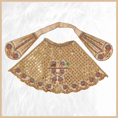 Thread Work Cream Lehnga Patka - ZARIIWALAA