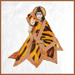 Shanil Lace Work Baghambar Shiv Ji Poshak - ZARIIWALAA